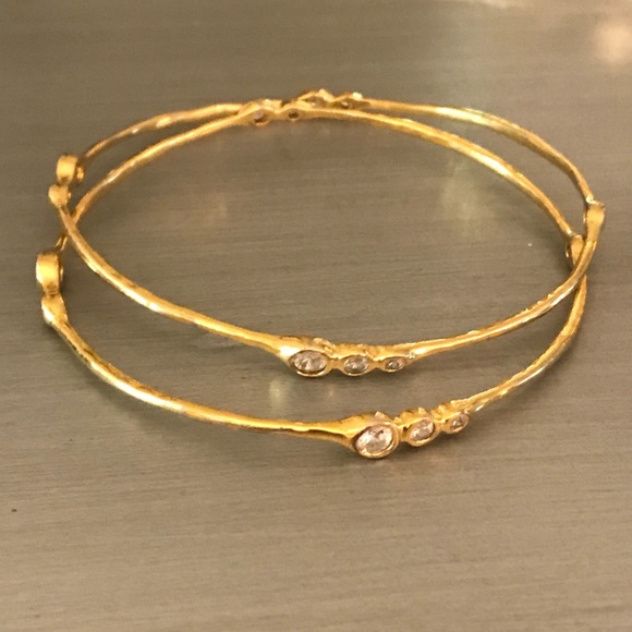 Boutique Jewelry - Gold Diamond Bangle Bracelets